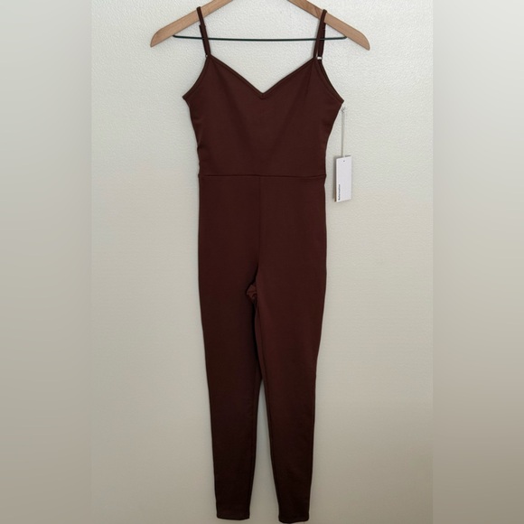 REFORMATION Emmy Ecostretch Jumpsuit - Chestnut - Picture 5 of 13